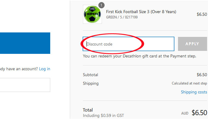 decathlon codes